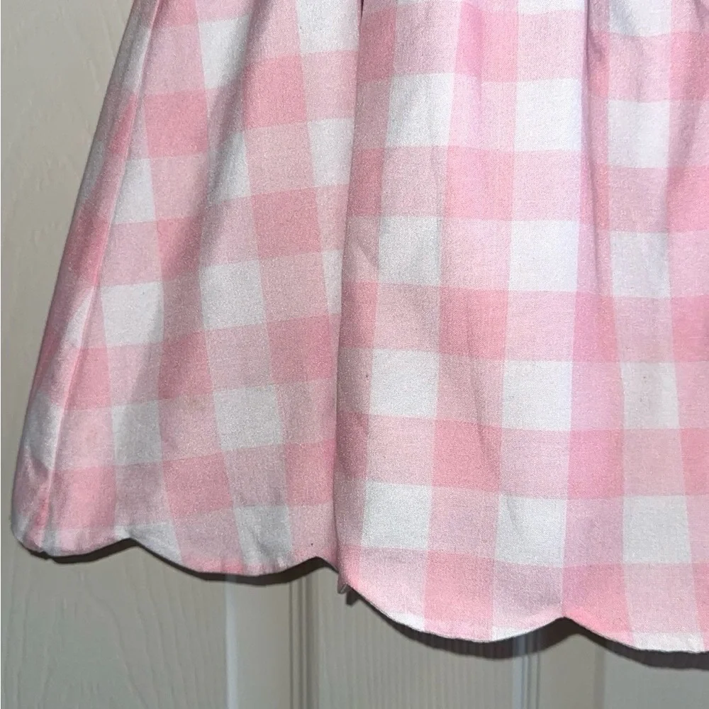 Rare Editions Girls Pink and White Gingham Dress